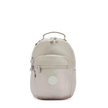 Kipling Seoul Small Metallic Tablet Rugzak Beige | BE 1863UZ